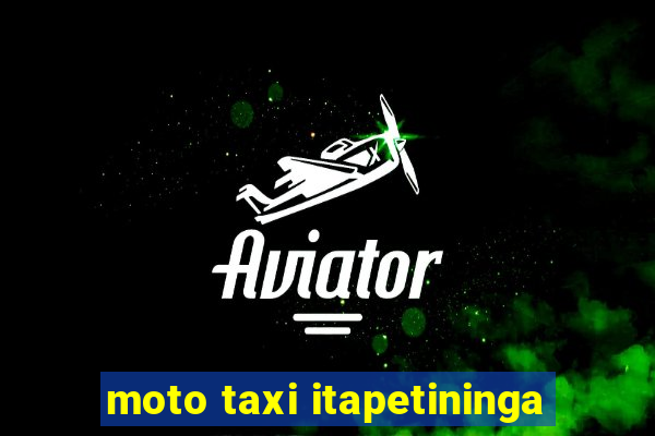 moto taxi itapetininga